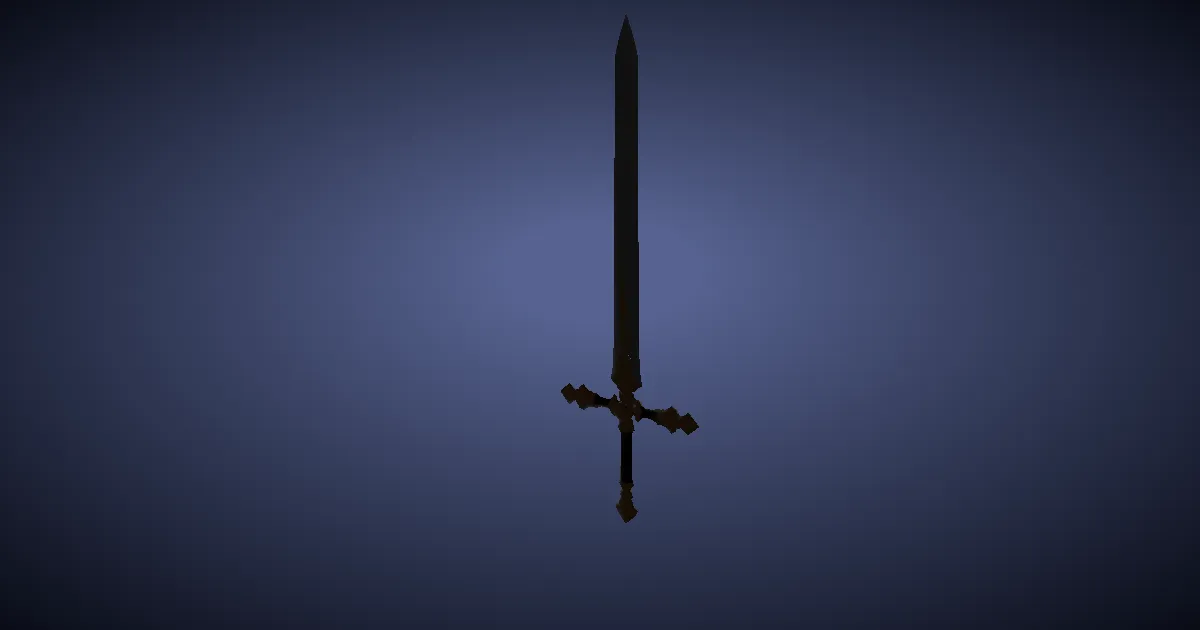 Molybdenum Longsword - 3D render