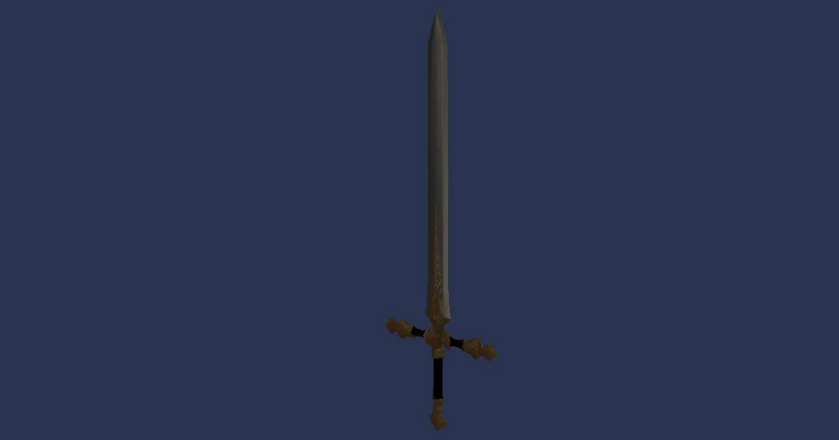 Molybdenum Longsword - 3D render
