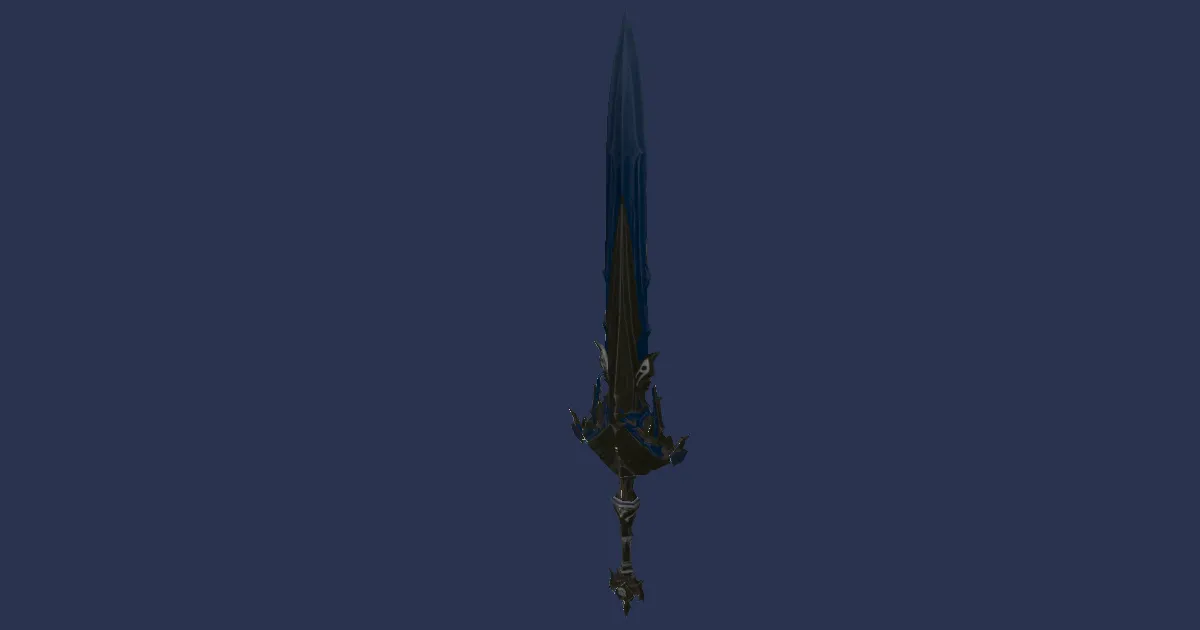 Deepgold Sword - 3D render