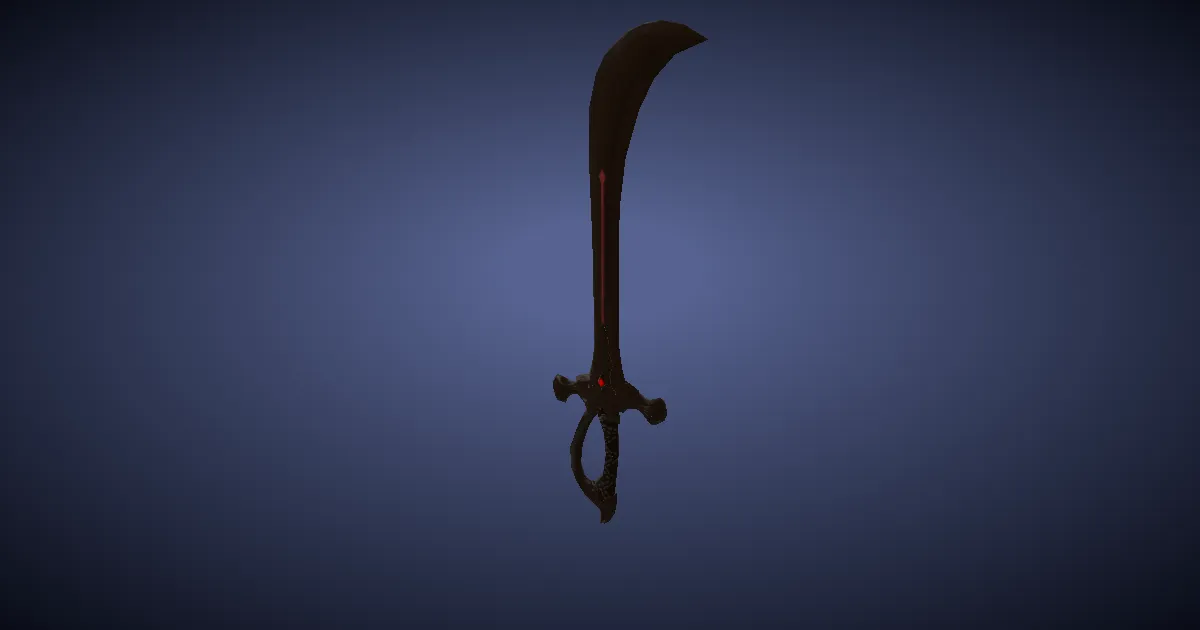 Titanbronze Kilij - 3D render