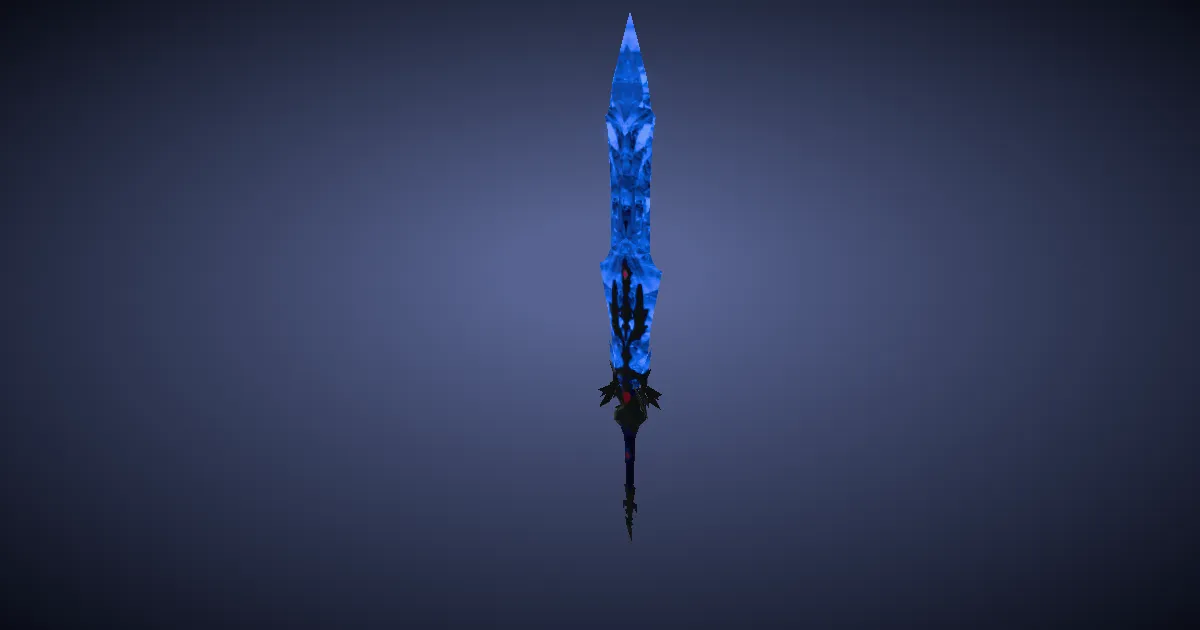 Bluespirit Sword - 3D render