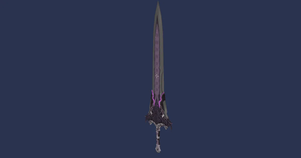 Radiant's Bastard Sword - 3D render