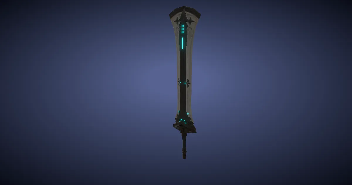 Augmented Scaevan Magitek Katzbalger - 3D render