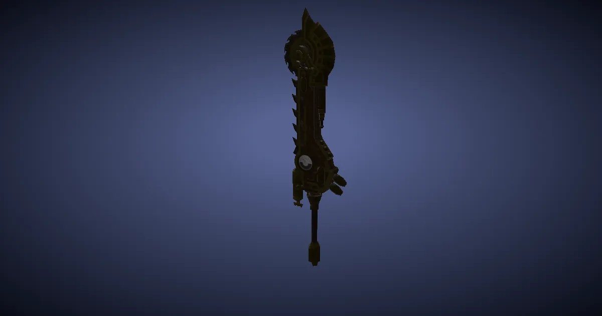 Chondrite Magitek Sword - 3D render