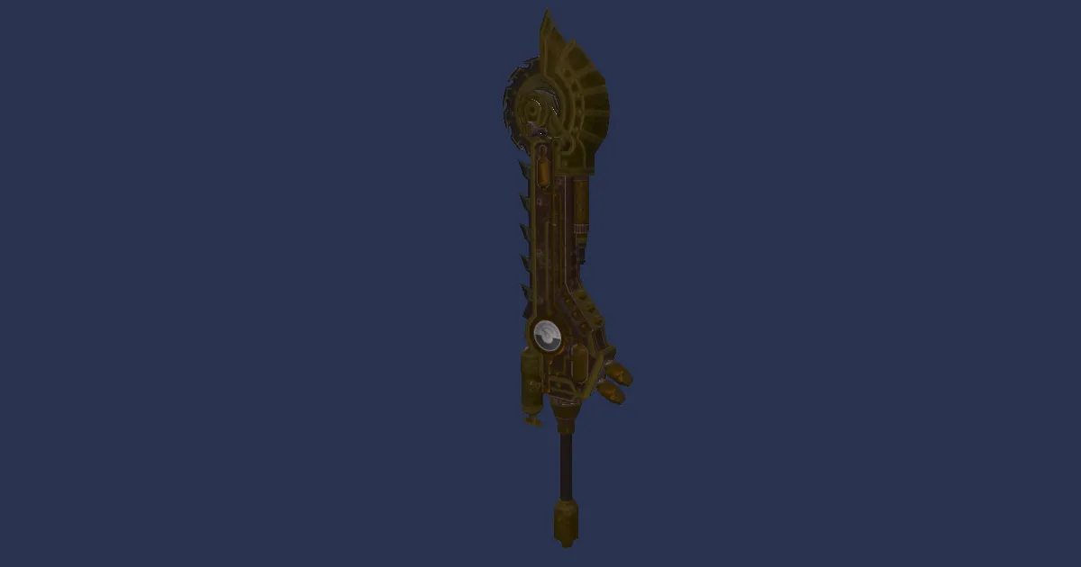 Chondrite Magitek Sword - 3D render