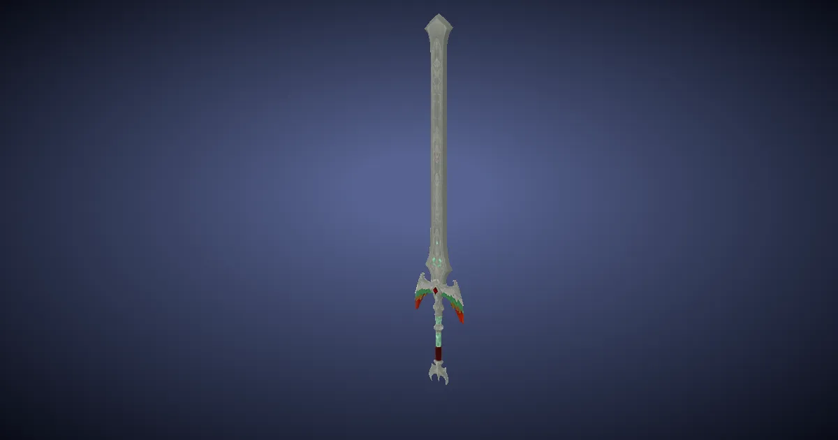 Rendu 3D de Épée longue de Kixaihih