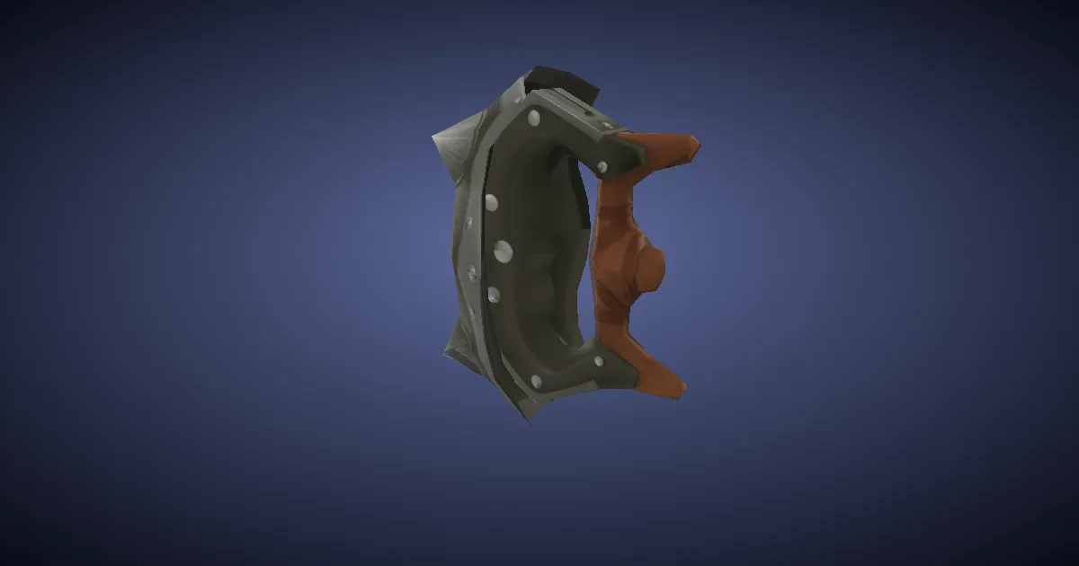 3D-Ansicht von Messingschlagringe