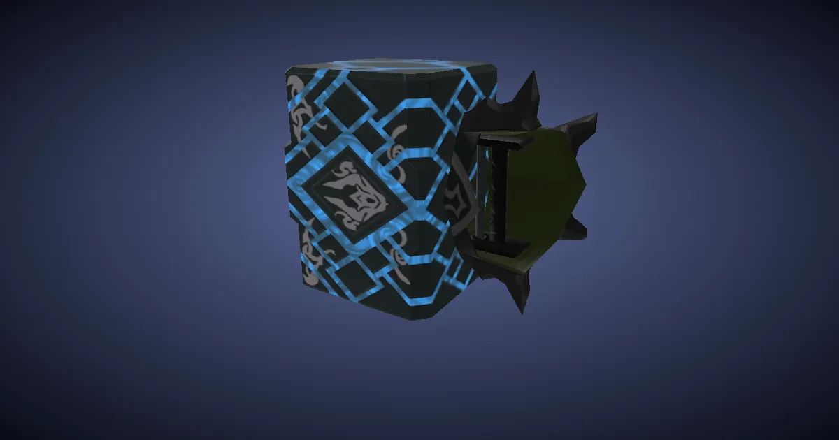 Rendu 3D de Poings en titane