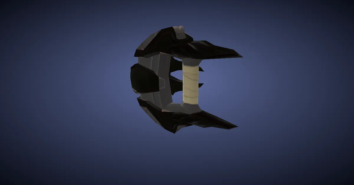 Folded High Steel Knuckles - 3D render