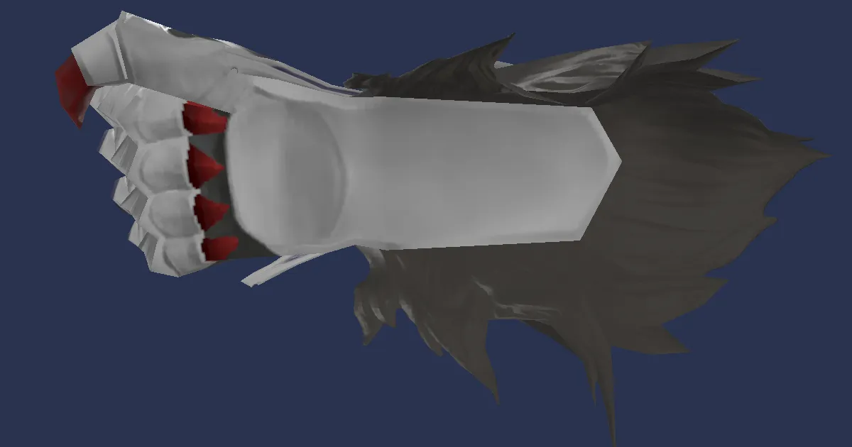 Byakko's Fists - 3D render