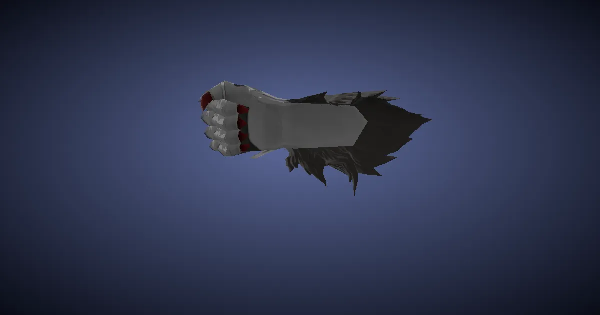 Byakko's Fists - 3D render