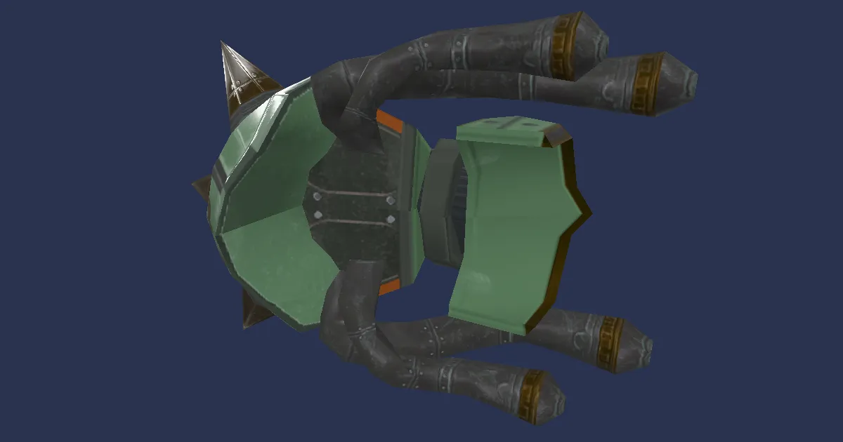 Rendu 3D de Poings nains en mithril noble