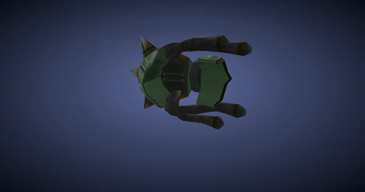 Dwarven Mythril Knuckles - 3D render