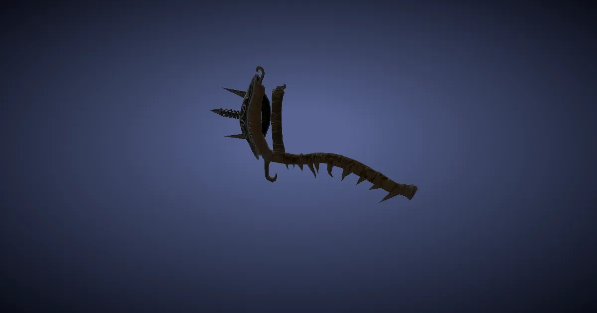 Augmented Cryptlurker's Tonfa - 3D render