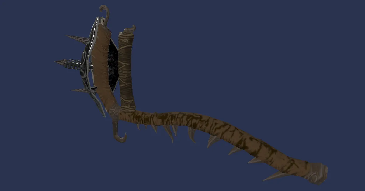 Augmented Cryptlurker's Tonfa - 3D render