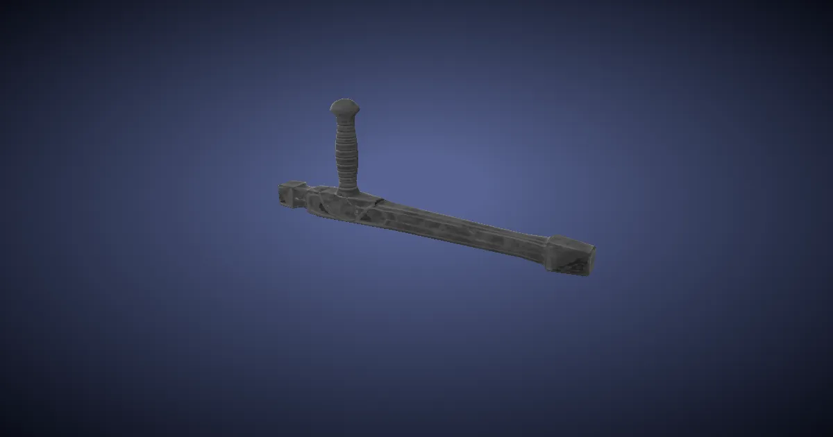 Rendu 3D de Tonfas en ruthénium