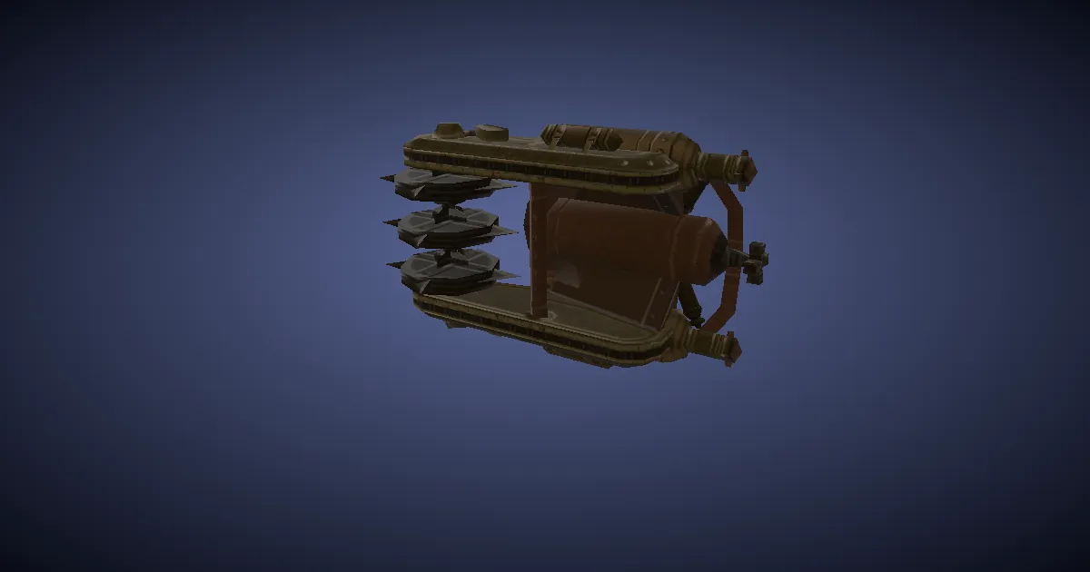 Chondrite Magitek Baghnakhs - 3D render