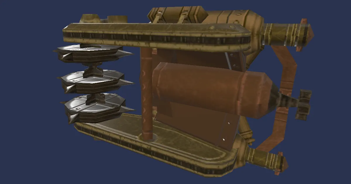 Chondrite Magitek Baghnakhs - 3D render