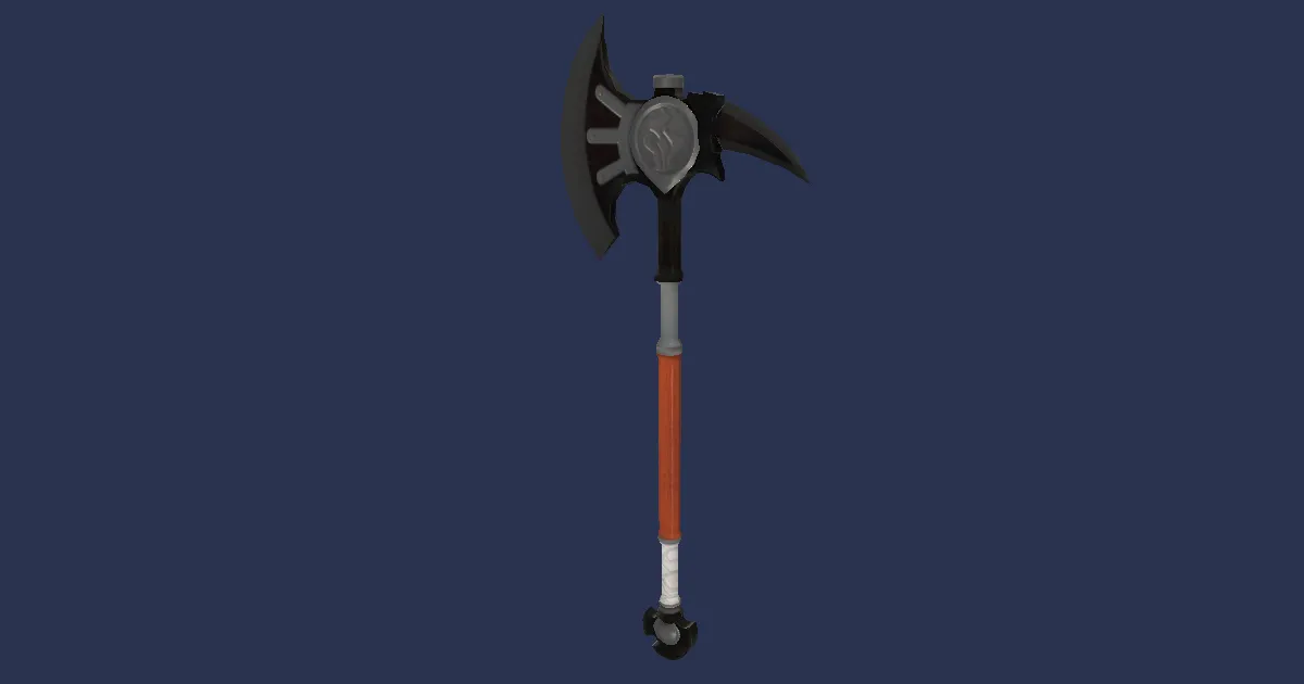 Mythrite War Axe - 3D render