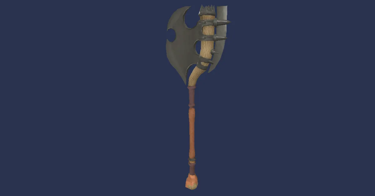 Buccaneer's Bardiche - 3D render