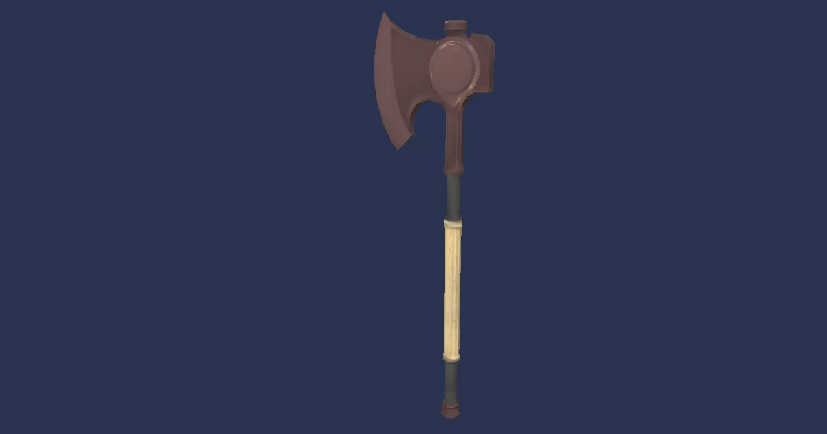 Bronze War Axe - 3D render