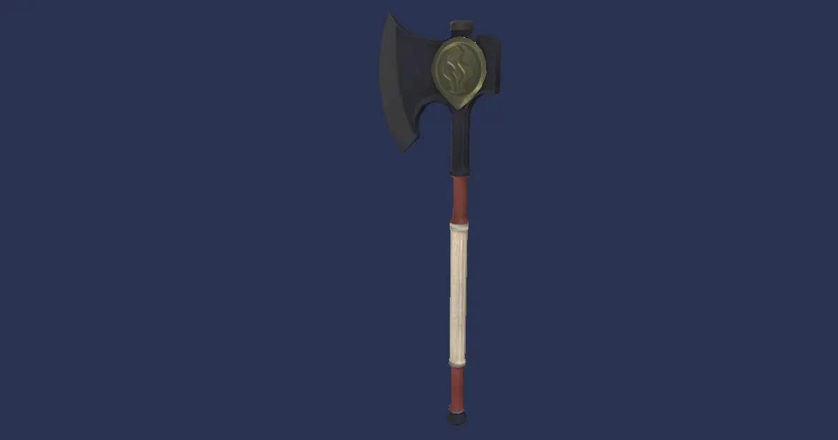 Inferno Axe - 3D render