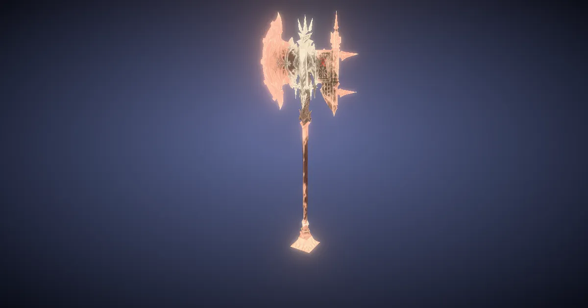 Rendu 3D de Hache des cieux zêta