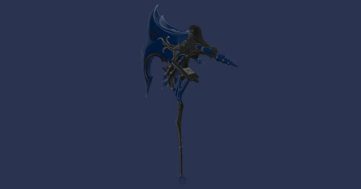 Deepgold Axe - 3D render