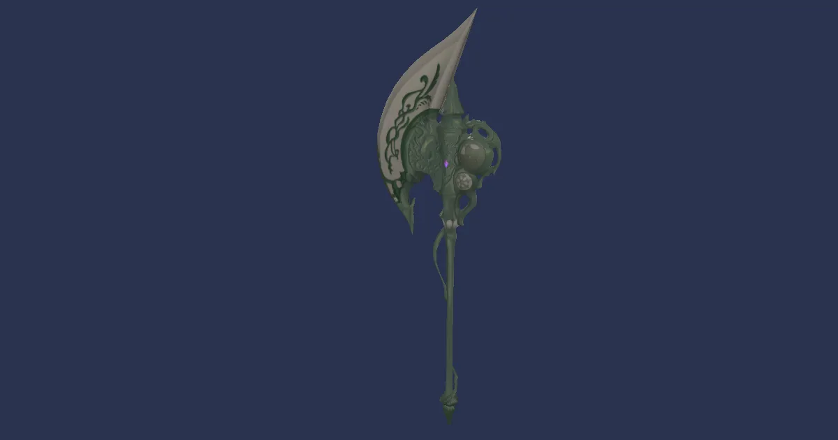 High Durium Axe - 3D render