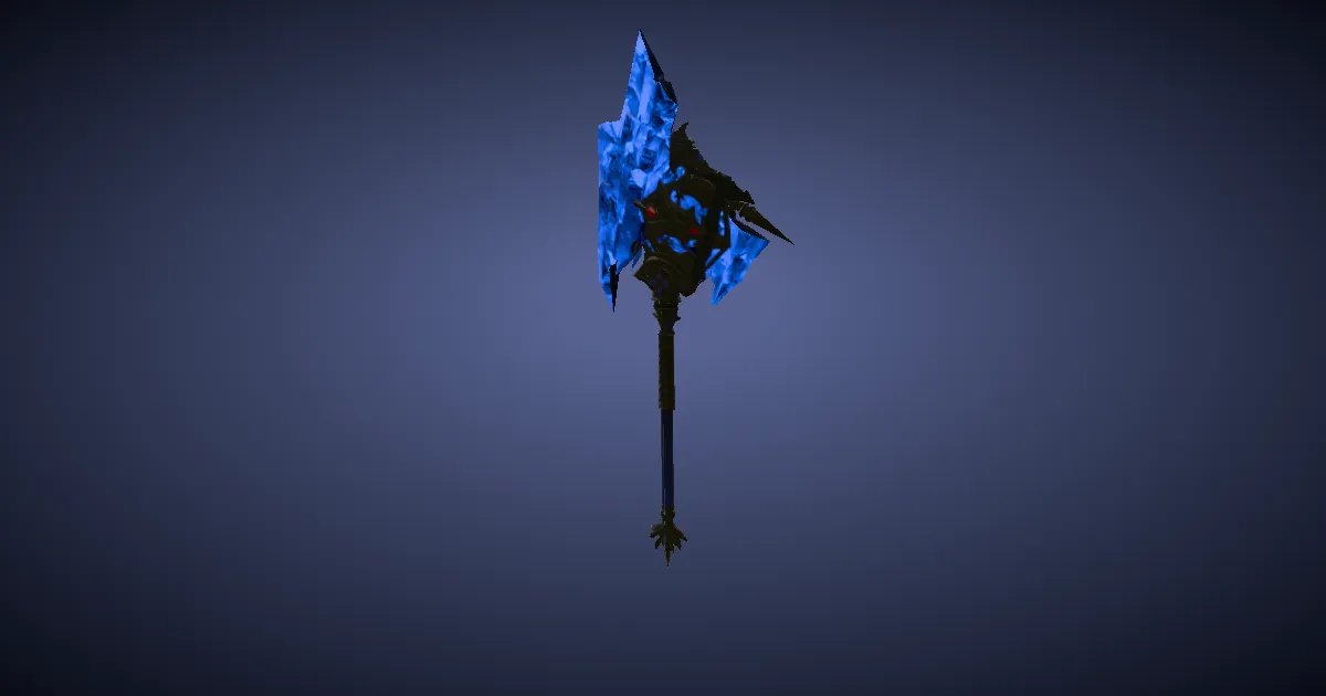 Bluespirit Axe - 3D render