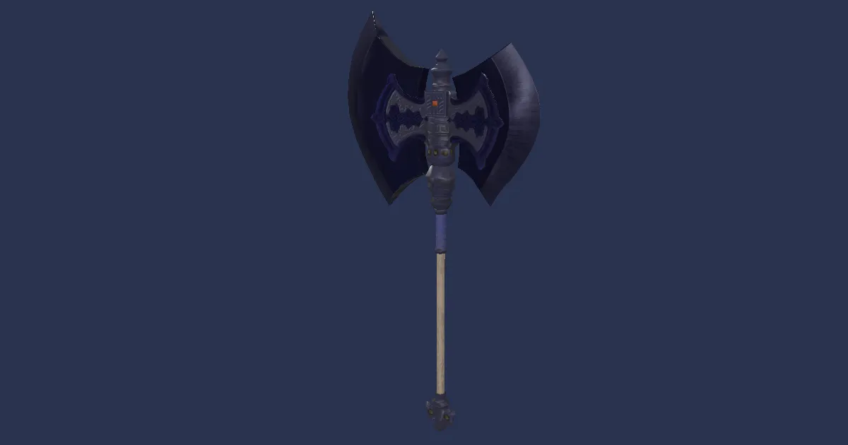 Cobalt Tungsten Axe - 3D render
