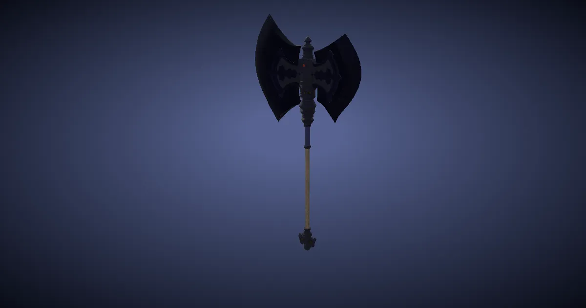 Cobalt Tungsten Axe - 3D render