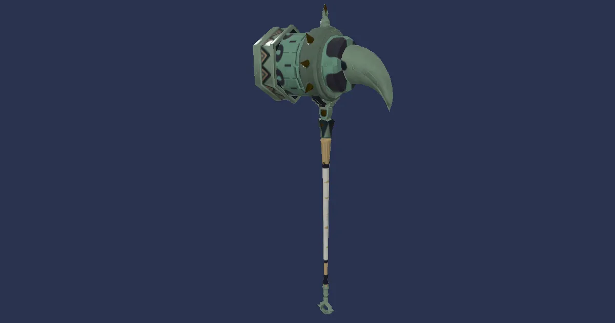 Dwarven Mythril Hammer - 3D render