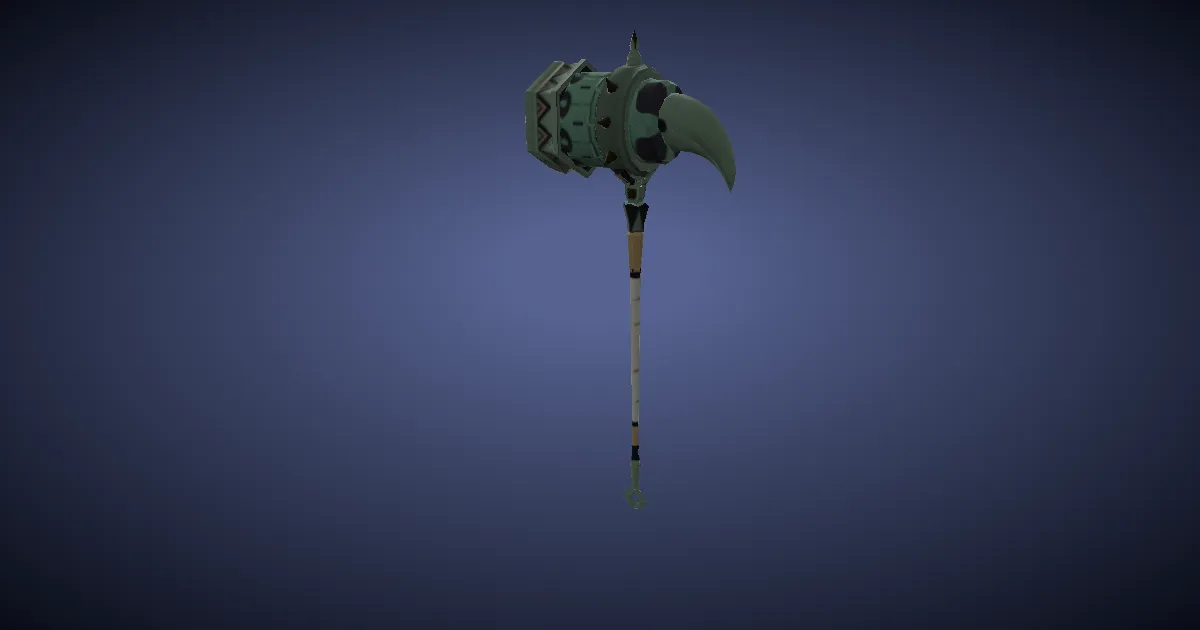 Dwarven Mythril Hammer - 3D render