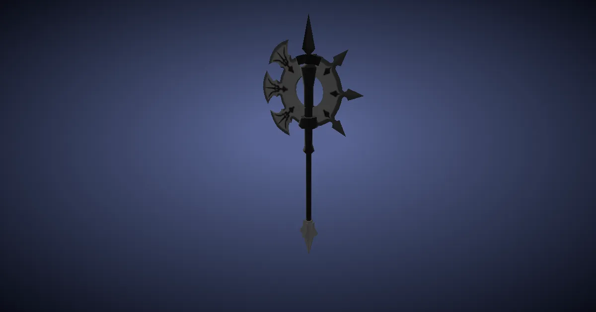 Titanium Axe - 3D render