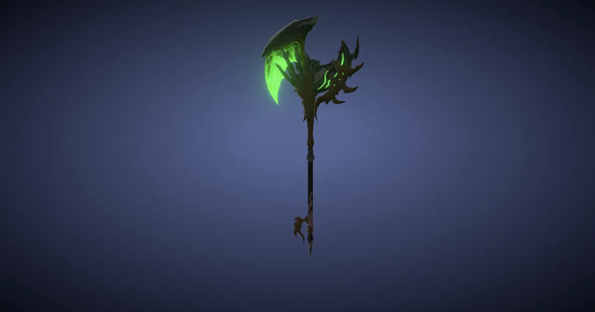Rendu 3D de Hache de guerre de Shinryu
