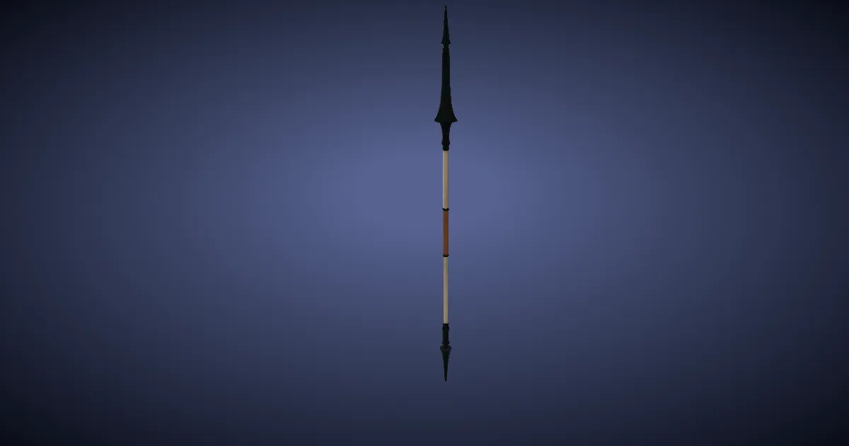 Mythril Lance - 3D render