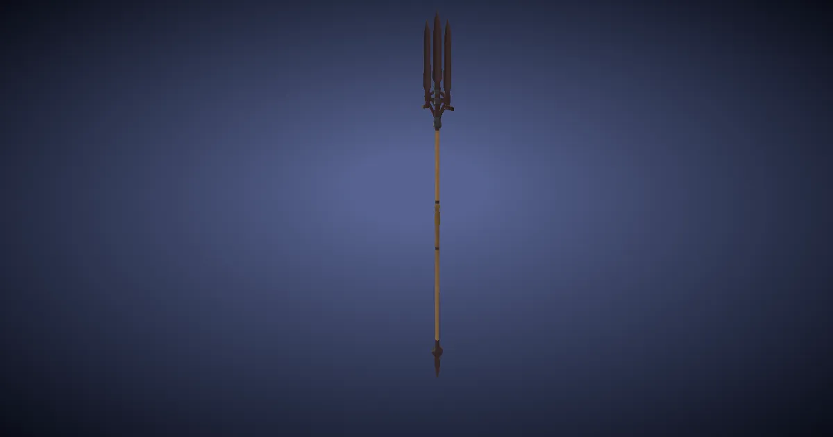 3D-Ansicht von Bronzespeer