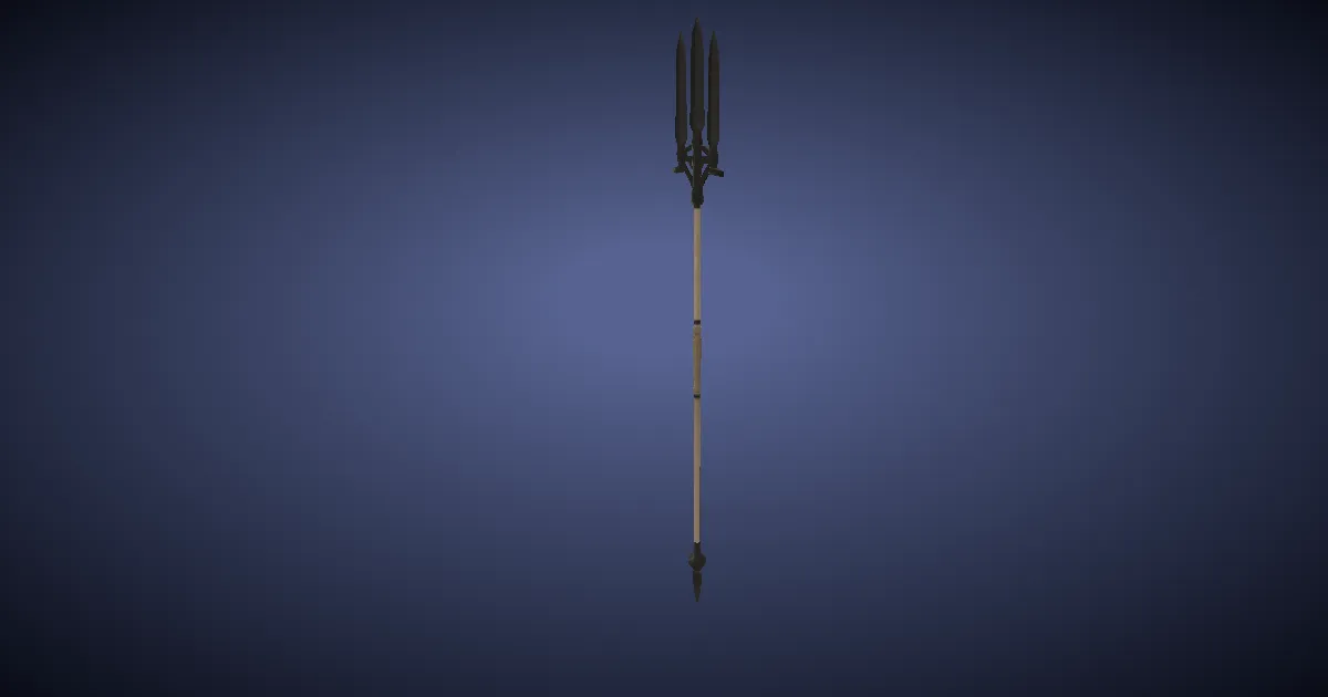 Cobalt Trident - 3D render