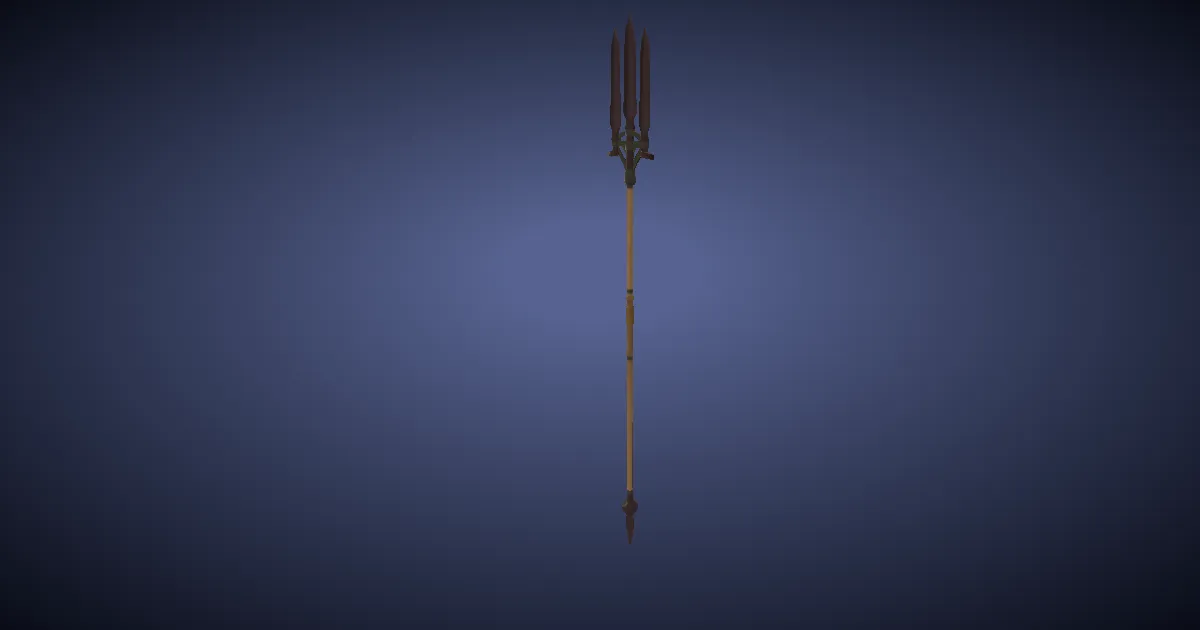3D-Ansicht von Messingspeer