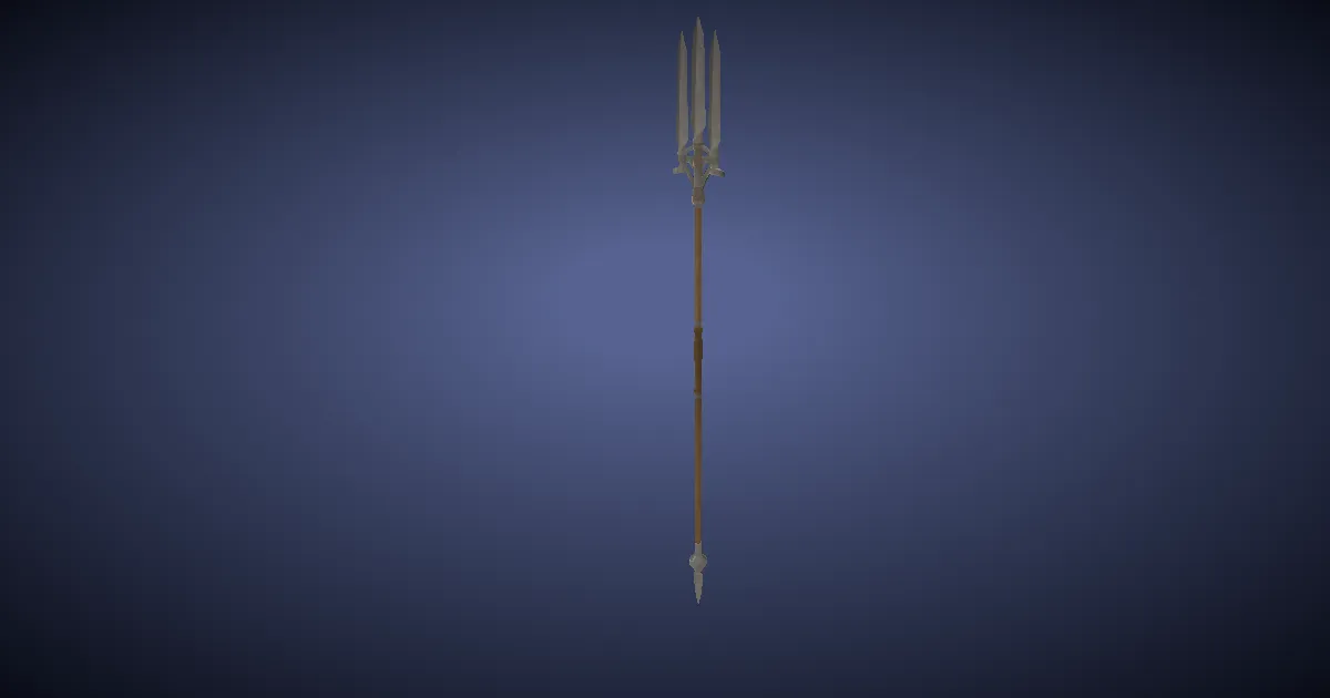 3D-Ansicht von Verschlissener Speer