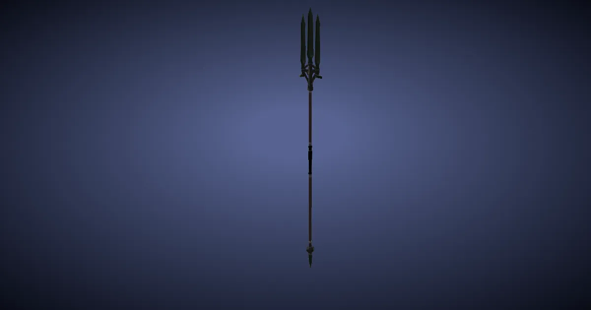 Rendu 3D de Trident en mithrite