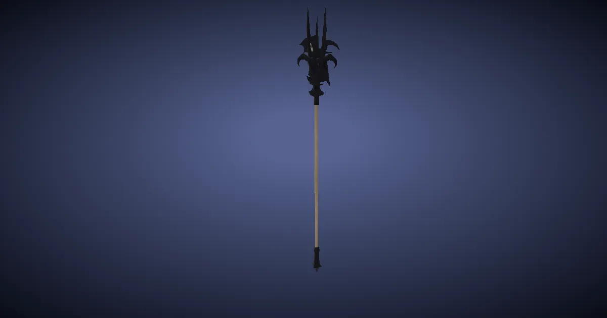 Iron Guisarme - 3D render
