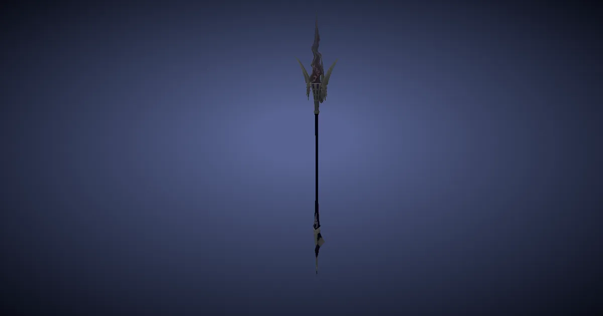 Rendu 3D de Trident en adamantium