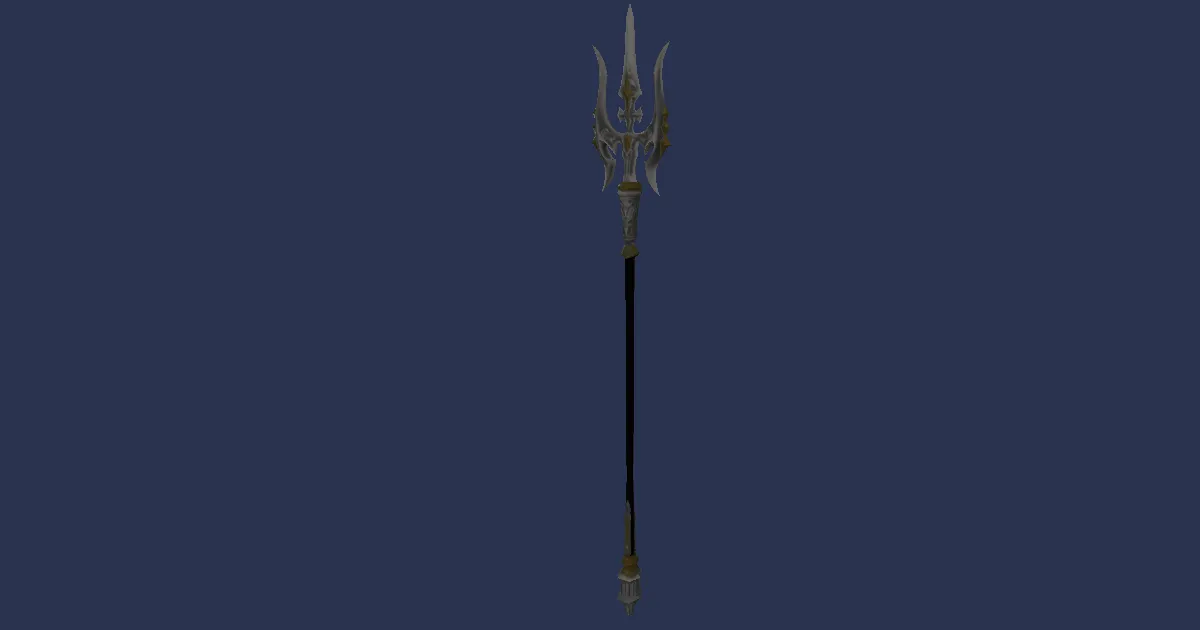 Molybdenum Trident - 3D render