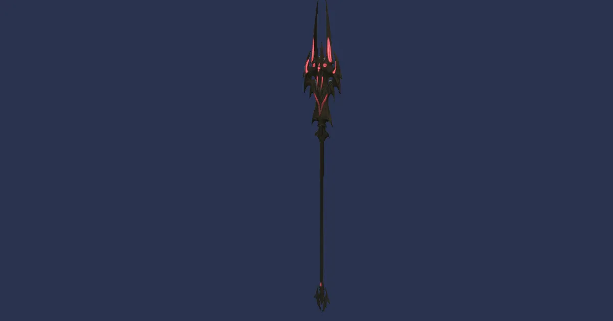 Acacia Fork - 3D render