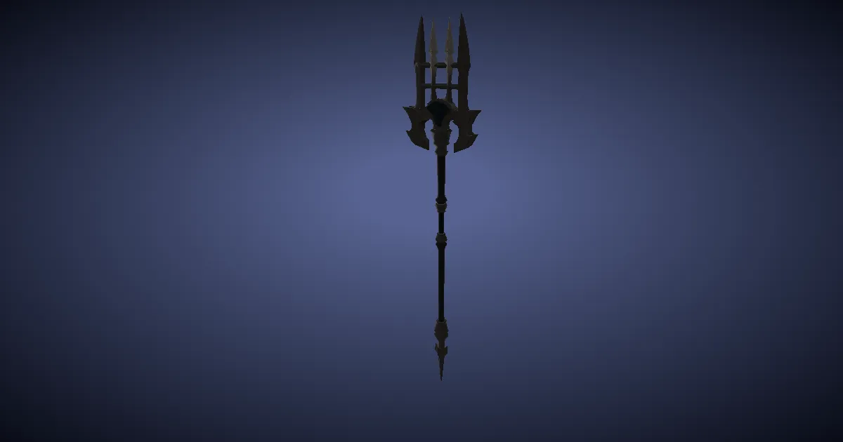 High Steel Fork - 3D render