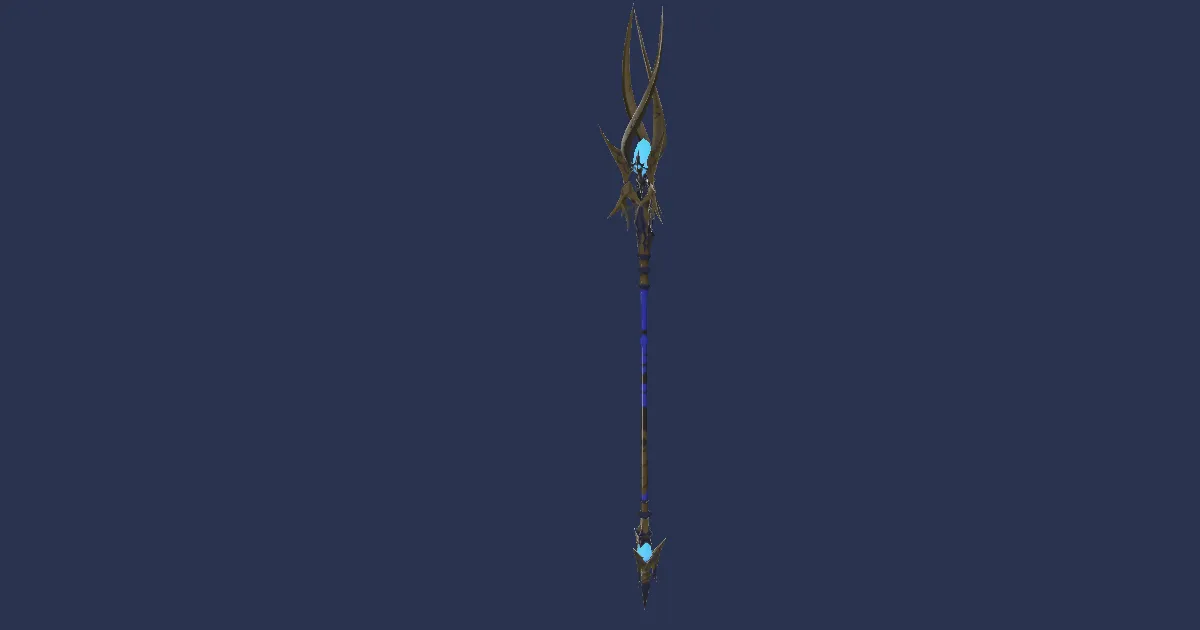 Augmented Black Willow Spear - 3D render