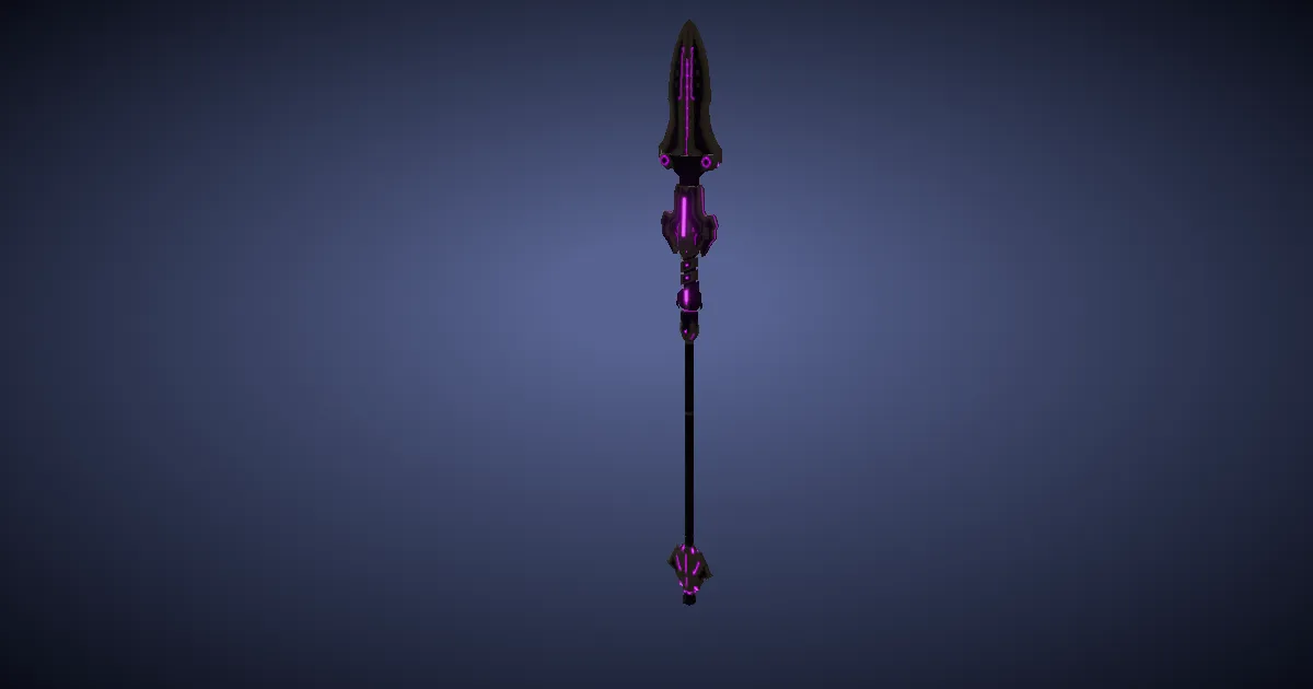 Claro Walnut Spear - 3D render