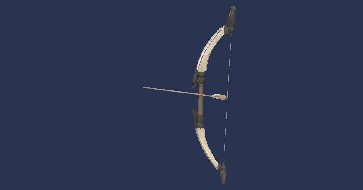 Ash Cavalry Bow - 3D render